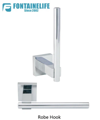 دارنده کاغذ توالت مربع در کروم جلا