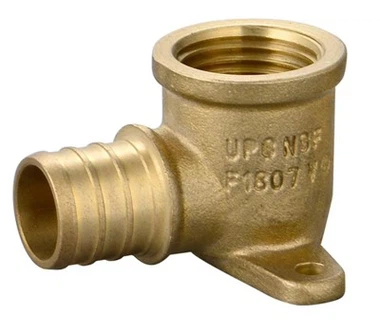 اتصال زانویی 90 درجه برنجی PEX